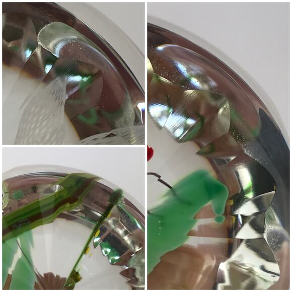 Perthshire 1986C Aventurine Dragonfly Faceted Clear Lampwork Insect Paperweight - Picture 10 of 13